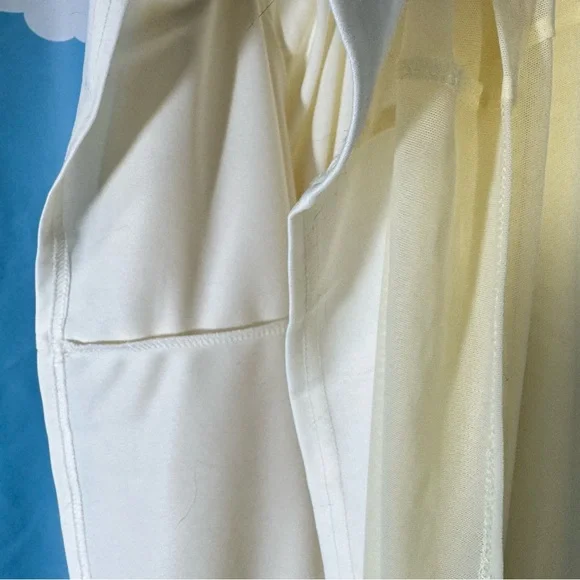 Vintage 90s Blushe Spiegel Embroidered Maxi Dress Size 14 Yellow Sheer Boho Y2K - Picture 6 of 10